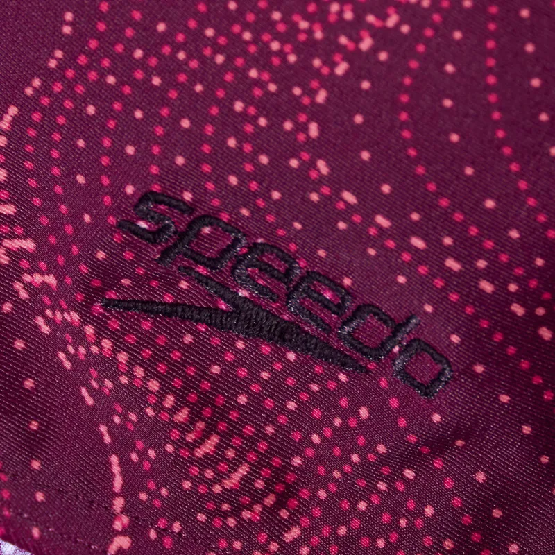 Speedo Women's Shaping Printed Lexi 1 Piece Deep Plum/Cherry-7